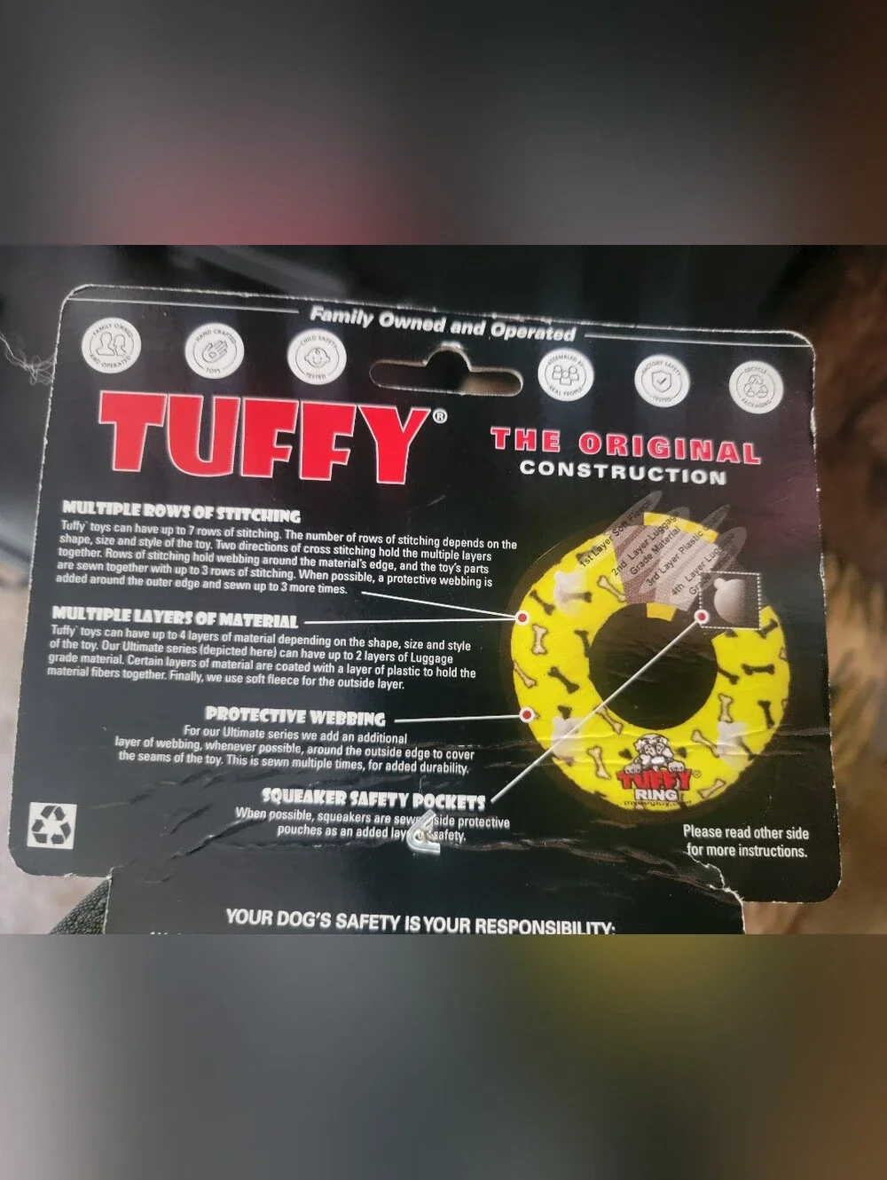 Tuffy ring dog
